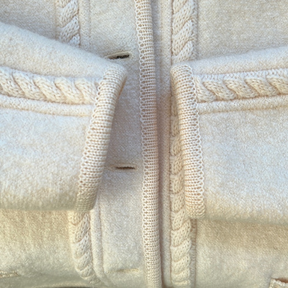 🔥HP🔥GEIGER Tyrol boiled Wool Jacket Sz 38 or S/XS,  cream / beige - Picture 12 of 16